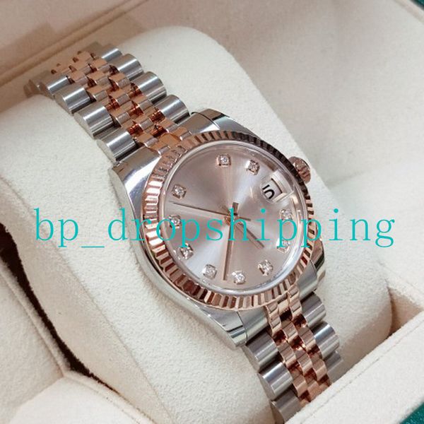 2023 new female watch 178271 28mm rose gold dial fine steel automatic 2813 movement sapphire glass self-winding wristwatch montre de luxe, Slivery;brown
2023 new female watch 178271 28mm rose gold dial fine steel automatic 2813 movement sapphire glass self-winding wristwatch montre de luxe, Slivery;brown