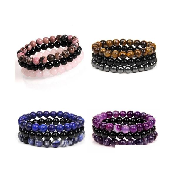 beaded 8mm natural stone beaded bracelet sets rhodonite rose pink quartzs turquois amethysts hematite bracelets for women men jewelr dhvs8, Black
beaded 8mm natural stone beaded bracelet sets rhodonite rose pink quartzs turquois amethysts hematite bracelets for women men jewelr dhvs8, Black