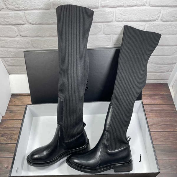 boots jilboots socks womens winter boots thick bottom over the knee boots elastic flying hair high tube round head breathable single, Black
boots jilboots socks womens winter boots thick bottom over the knee boots elastic flying hair high tube round head breathable single, Black