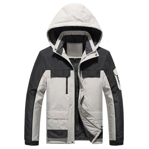 men's down parkas s waterproof hooded jacket thickened warm windproof 9xl oversized winter fleece 221207, Black
men's down parkas s waterproof hooded jacket thickened warm windproof 9xl oversized winter fleece 221207, Black