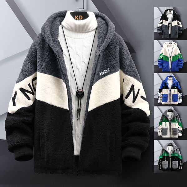 mens jackets winter warm coats for men leisure lamb wool outerwear zipper padded jacket chic trendy thick fur plush warm mens clothing 22120, Black;brown
mens jackets winter warm coats for men leisure lamb wool outerwear zipper padded jacket chic trendy thick fur plush warm mens clothing 22120, Black;brown