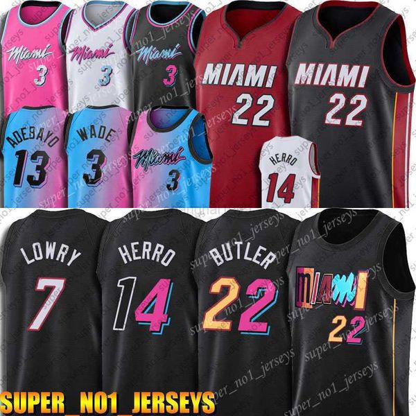 college basketball wears miamis heats jimmy 22 butler basketball jerseys tyler 14 herro kyle 7 lowry jersey dwyane 3 wade bam 13 ado robinso, Black
college basketball wears miamis heats jimmy 22 butler basketball jerseys tyler 14 herro kyle 7 lowry jersey dwyane 3 wade bam 13 ado robinso, Black