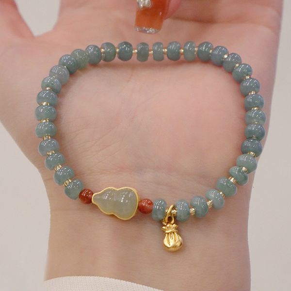 chain lucky wealth pursewallet 56mm natural emerald beads gourd hetian jade beaded bracelets for women fine jewelry gifts ybr726 221206, Black
chain lucky wealth pursewallet 56mm natural emerald beads gourd hetian jade beaded bracelets for women fine jewelry gifts ybr726 221206, Black