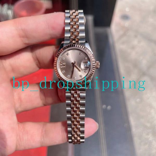 fashion mechanical automatic lady wristwatches nf maker 28mm pentagram stainless jubilee bands 2813 movement female watch watches gift, Slivery;brown
fashion mechanical automatic lady wristwatches nf maker 28mm pentagram stainless jubilee bands 2813 movement female watch watches gift, Slivery;brown