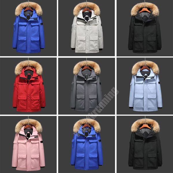 men's down winter jacket cotton women's fashion outdoor style couple thickening warm custom designer clothing canadian, Black
men's down winter jacket cotton women's fashion outdoor style couple thickening warm custom designer clothing canadian, Black