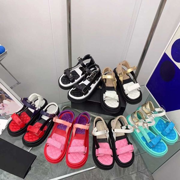sandals beach shoes color blocking thick sole open toe net red sandals fashionable women, Black
sandals beach shoes color blocking thick sole open toe net red sandals fashionable women, Black