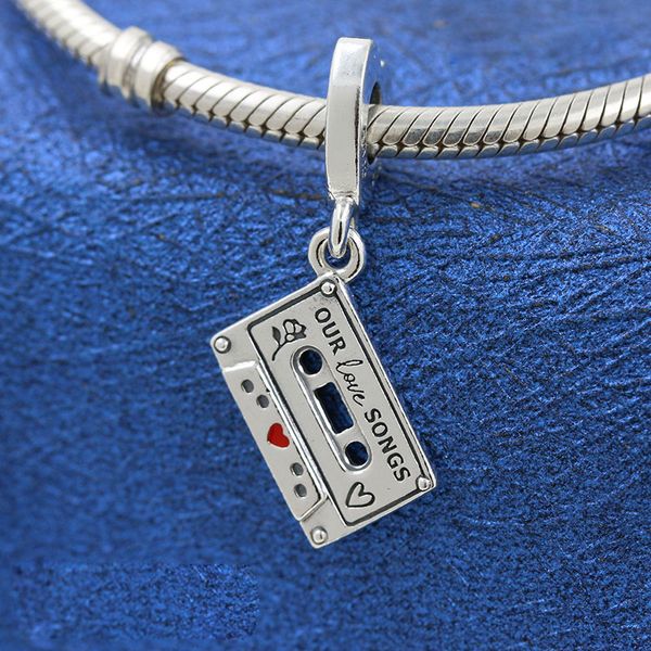 2021 new spring 925 sterling silver vintage cassette dangle pendant charm bead fits european pandora jewelry charm bracelets, Black
2021 new spring 925 sterling silver vintage cassette dangle pendant charm bead fits european pandora jewelry charm bracelets, Black