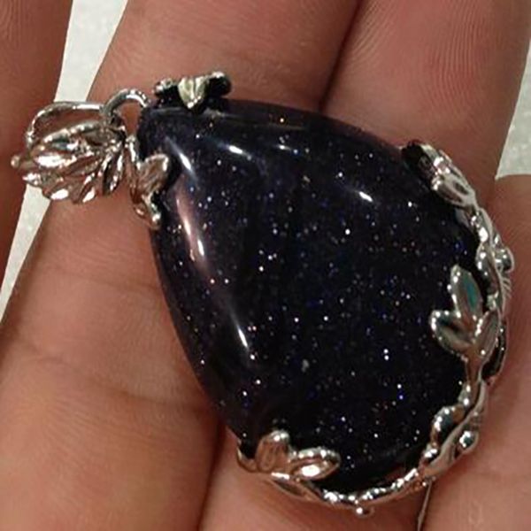 fashion jewelry blue gold stone sand stone bead pendant necklace, Silver
fashion jewelry blue gold stone sand stone bead pendant necklace, Silver