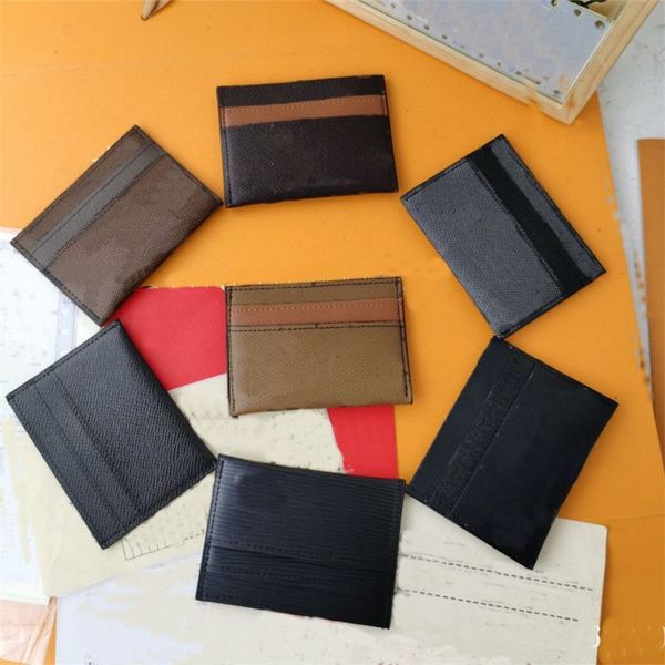 porte cartes double card holders leather mini wallet class business mens womens pocket coin purse designer wallets for men, Brown;gray
porte cartes double card holders leather mini wallet class business mens womens pocket coin purse designer wallets for men, Brown;gray