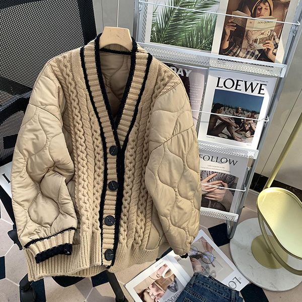 women s knits tees vintage patchwork sweater coat winter jackets loose thickened knitted oversized cardigan 221206, White
women s knits tees vintage patchwork sweater coat winter jackets loose thickened knitted oversized cardigan 221206, White