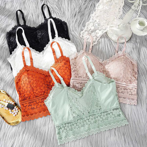 new women lace bras comfortable bralette solid color add pad lingerie beauty back underwear vest female wireless bra, Red;black
new women lace bras comfortable bralette solid color add pad lingerie beauty back underwear vest female wireless bra, Red;black