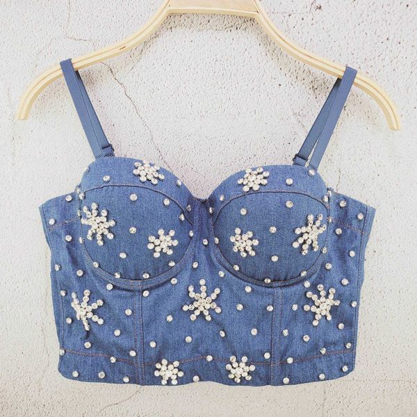 wind hand nailed bead rhinestone denim small suspender vest slim and thin women wearing a jacket with chest cup, White
wind hand nailed bead rhinestone denim small suspender vest slim and thin women wearing a jacket with chest cup, White
