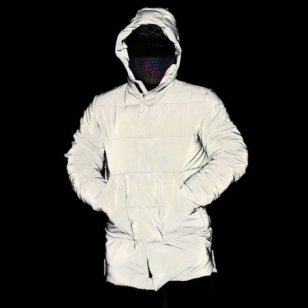 men's down parkas parklees men reflective cotton padded jacket coat winter night fluprescent hooded fashion hiphop warm overcoat 3xl 22, Black
men's down parkas parklees men reflective cotton padded jacket coat winter night fluprescent hooded fashion hiphop warm overcoat 3xl 22, Black