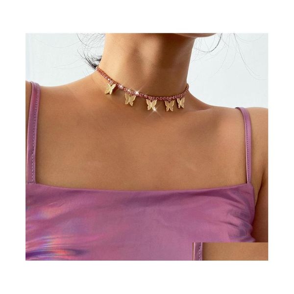 chokers cute butterflyshaped necklace with colorf fl rhinestone link chain choker for women party jewelry charms c3 drop delivery ne dhkul, Golden;silver
chokers cute butterflyshaped necklace with colorf fl rhinestone link chain choker for women party jewelry charms c3 drop delivery ne dhkul, Golden;silver