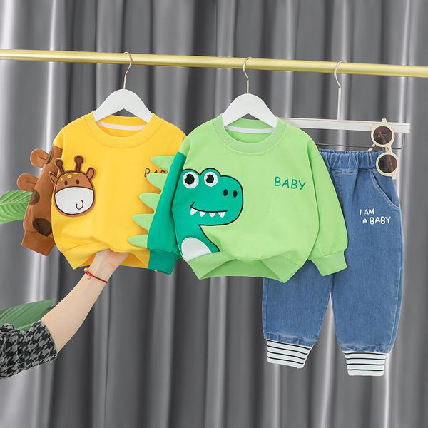 new autumn children clothing boys sets tracksuit baby girls clothes casual cartoon cotton sprot suit costume for kids, White
new autumn children clothing boys sets tracksuit baby girls clothes casual cartoon cotton sprot suit costume for kids, White