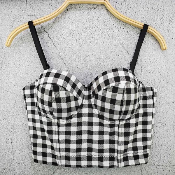 spring plaid halter vest french minority youth slim and versatile off shoulder women's waistcoat, White
spring plaid halter vest french minority youth slim and versatile off shoulder women's waistcoat, White