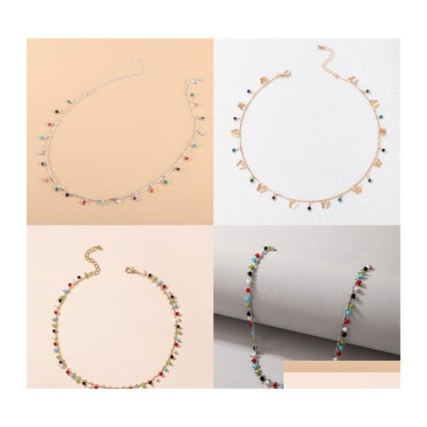beaded necklaces bohemian colorf beaded necklace for women charms tassel clavicle chain chockers handmade party jewelry 264 d3 drop dhkmz, Silver
beaded necklaces bohemian colorf beaded necklace for women charms tassel clavicle chain chockers handmade party jewelry 264 d3 drop dhkmz, Silver