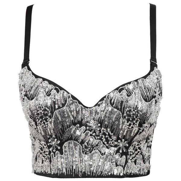 with suspenders and sequins inside slim fit backless short wrapped chest girls gather together and wear triangular vest and women's, White
with suspenders and sequins inside slim fit backless short wrapped chest girls gather together and wear triangular vest and women's, White