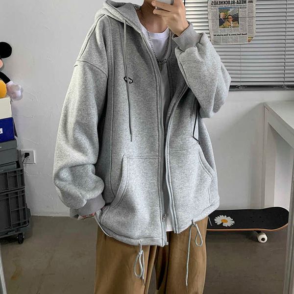 men's jackets privathinker autumn men hooded jackets fashion brand loose male korean clothing big pockets harajuku zipper hoodies t2212, Black;brown
men's jackets privathinker autumn men hooded jackets fashion brand loose male korean clothing big pockets harajuku zipper hoodies t2212, Black;brown