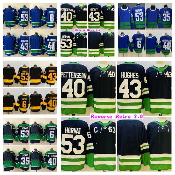2022 reverse retro 53 bo horvat hockey jerseys home blue 6 brock boeser 40 elias pettersson 43 quinn hughes 35 thatcher demko jersey black, Black;red
2022 reverse retro 53 bo horvat hockey jerseys home blue 6 brock boeser 40 elias pettersson 43 quinn hughes 35 thatcher demko jersey black, Black;red