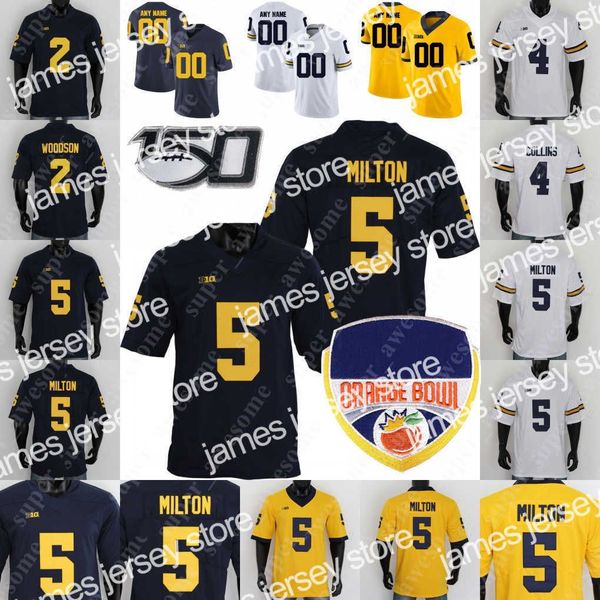 american college football wear orange bowl michigan football jersey j.j. mccarthy aidan hutchinson cade mcnamara hassan haskins darrius clem, Black
american college football wear orange bowl michigan football jersey j.j. mccarthy aidan hutchinson cade mcnamara hassan haskins darrius clem, Black