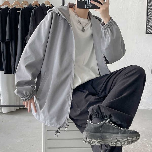 men's jackets privathinker 2022 autumn hooded jacket oversized casual windbreaker harajuku solid color men coats clothing t221208, Black;brown
men's jackets privathinker 2022 autumn hooded jacket oversized casual windbreaker harajuku solid color men coats clothing t221208, Black;brown