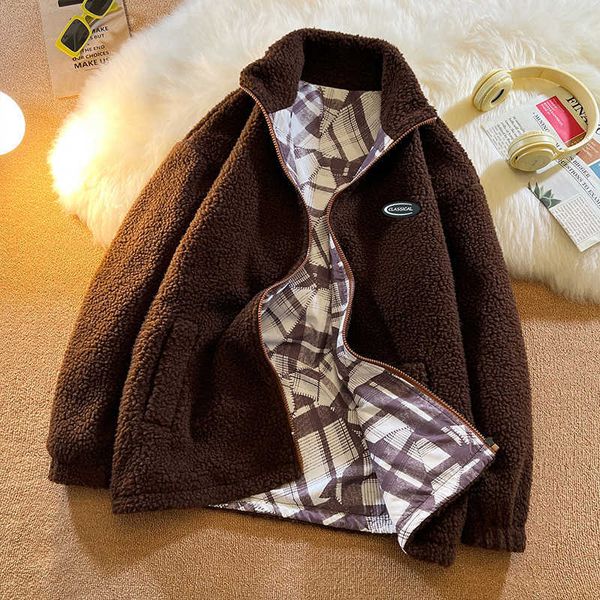 men's jackets winter fleece fluffy jacket warm fuzzy zipper coat men autumn solid color lightweight jackets streetwear hip hop harajuku, Black;brown
men's jackets winter fleece fluffy jacket warm fuzzy zipper coat men autumn solid color lightweight jackets streetwear hip hop harajuku, Black;brown