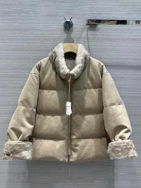 women's down jacket designer winter vintage gray color jacket long sleeve pockets straight casual coat with fox collar, Black
women's down jacket designer winter vintage gray color jacket long sleeve pockets straight casual coat with fox collar, Black