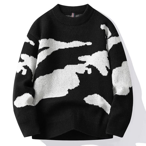 men s sweaters hip hop geometric pattern crewneck fashion clothing brand streetwear warm knitted sweater 221206, White;black
men s sweaters hip hop geometric pattern crewneck fashion clothing brand streetwear warm knitted sweater 221206, White;black