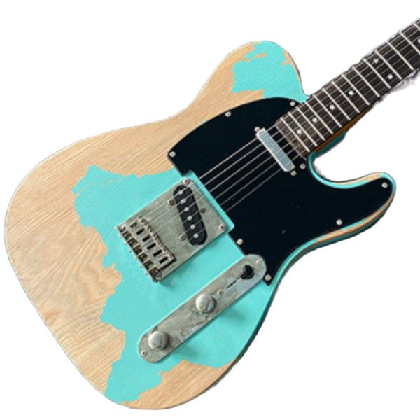 lvychina electric guitar tl green color do the old one factory direct sales can be customized
lvychina electric guitar tl green color do the old one factory direct sales can be customized