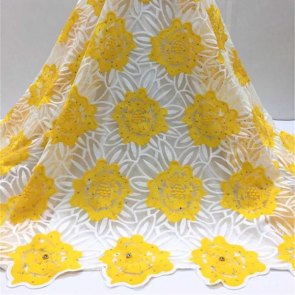 yellow stones african lace fabric white 2022 lace french mesh nigerian laces fabrics for wedding dress, Black;white
yellow stones african lace fabric white 2022 lace french mesh nigerian laces fabrics for wedding dress, Black;white