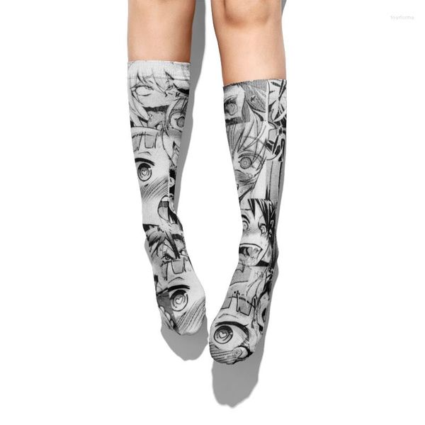 women socks fashion men cotton with cartoon anime japanese style fun cute girl long tube female student, Black;white
women socks fashion men cotton with cartoon anime japanese style fun cute girl long tube female student, Black;white