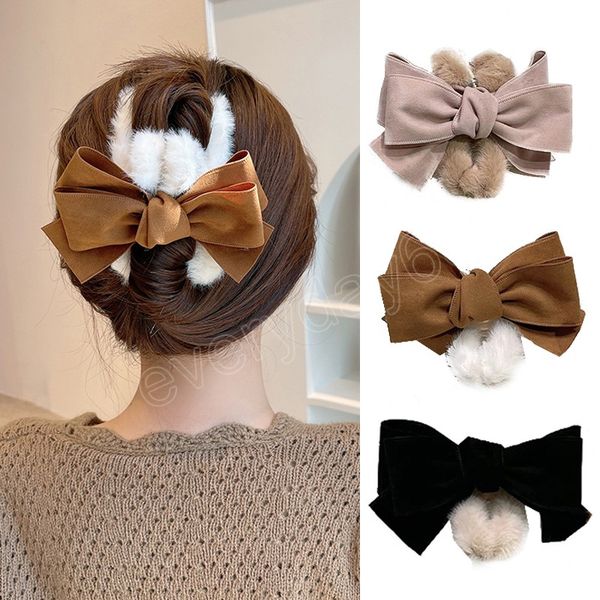 faux fur bowknot cloth fabric clip hair accessories fluffy big barrettes large bow plush hair claw diy ponytail clips, Slivery;golden
faux fur bowknot cloth fabric clip hair accessories fluffy big barrettes large bow plush hair claw diy ponytail clips, Slivery;golden
