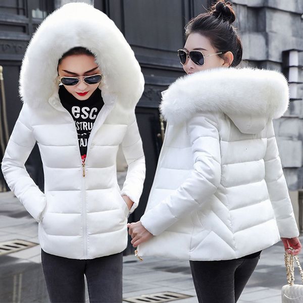 women s down parkas fashion european white winter jacket big fur hooded thick female warm coat for women 221206, Black
women s down parkas fashion european white winter jacket big fur hooded thick female warm coat for women 221206, Black