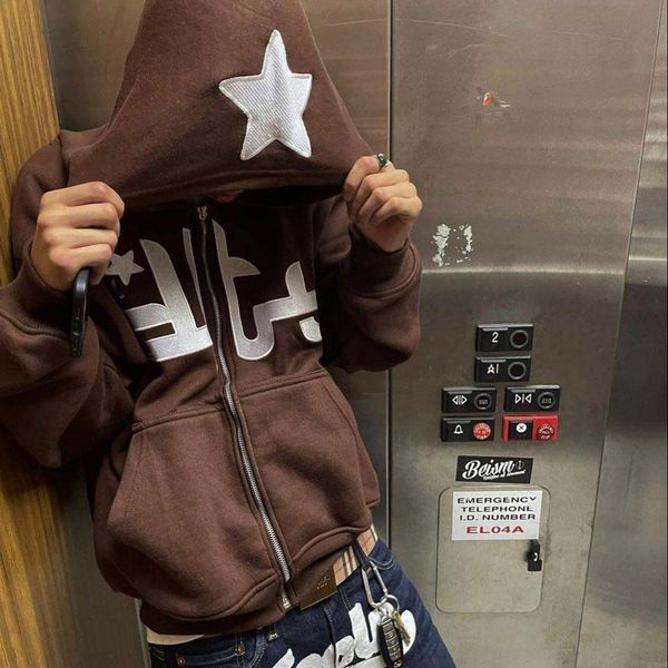 men's jackets star graphics print hoodies fashion gothic zip up sweatshirt hooded jacket autumn long sleeve sport coat oversized hoodie, Black;brown
men's jackets star graphics print hoodies fashion gothic zip up sweatshirt hooded jacket autumn long sleeve sport coat oversized hoodie, Black;brown