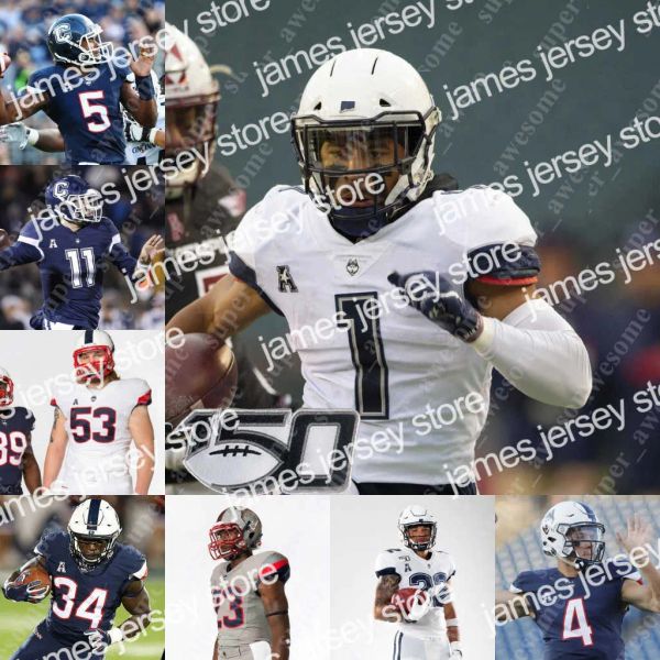 american college football wear uconn huskies football jersey lwal uguak jackson mitchell dal'mont gourdine collin mccarthy jeremy lucie, Black 
american college football wear uconn huskies football jersey lwal uguak jackson mitchell dal'mont gourdine collin mccarthy jeremy lucie, Black