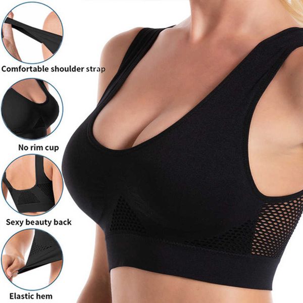 seamless mesh women sports bras fitness gym running underwear shockproof bra wireless 6xl plus size crop breathable yoga bra, Red;black
seamless mesh women sports bras fitness gym running underwear shockproof bra wireless 6xl plus size crop breathable yoga bra, Red;black
