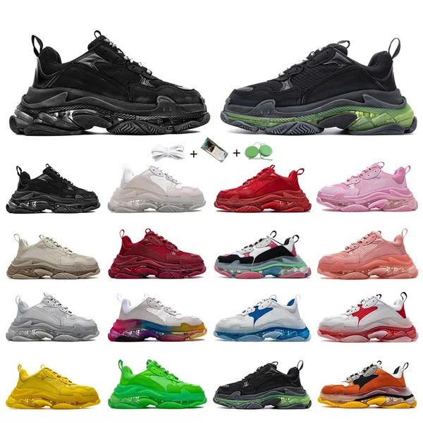 men women 17fw triple s dad casual shoes clear bubble bottom black red pink green yellow grey multi color old grandpa mens trainers sports s
men women 17fw triple s dad casual shoes clear bubble bottom black red pink green yellow grey multi color old grandpa mens trainers sports s