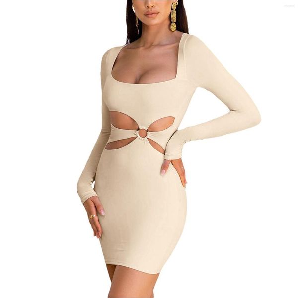 casual dresses 2022 fashion hollow out solid sheath dress women long sleeve square collar skinny mini club evening party, Black;gray
casual dresses 2022 fashion hollow out solid sheath dress women long sleeve square collar skinny mini club evening party, Black;gray