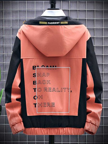 men's jackets spring autumn plus size men's jacket hooded windbreaker coats fashion letter printed patchwork outwear casual jacket, Black;brown
men's jackets spring autumn plus size men's jacket hooded windbreaker coats fashion letter printed patchwork outwear casual jacket, Black;brown