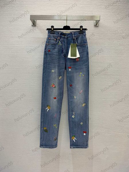 jeans women washed denim cotton fabric mushroom flower embroidery jean trousers high-waisted slimming straight elastic pants luxury brand wo, Blue
jeans women washed denim cotton fabric mushroom flower embroidery jean trousers high-waisted slimming straight elastic pants luxury brand wo, Blue
