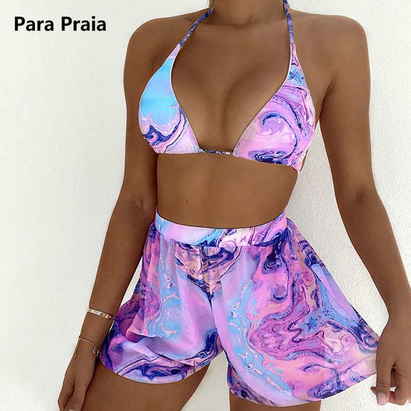 bras sets para praia 2022 summer tie dye three pieces swimsuit with shorts women halter bikini bandage bathing suit women swimwear t221206, Red;black
bras sets para praia 2022 summer tie dye three pieces swimsuit with shorts women halter bikini bandage bathing suit women swimwear t221206, Red;black