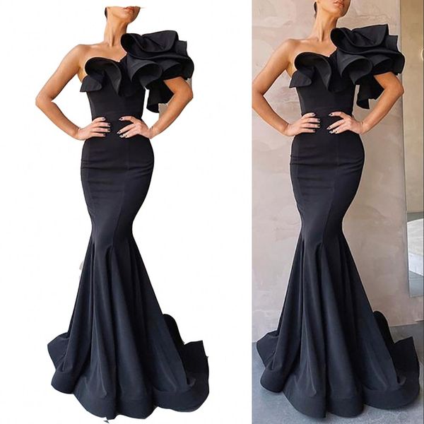 2023 arabic prom dresses simple black vintage cap sleeves ruffles evening dress wear mermaid formal party gowns floor length
2023 arabic prom dresses simple black vintage cap sleeves ruffles evening dress wear mermaid formal party gowns floor length