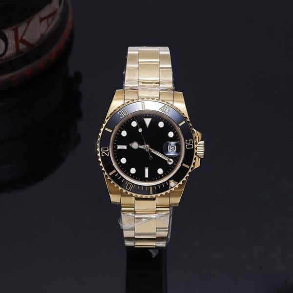 watch 18k gold case 40mm ceramic ring sapphire glass automatic movement 3 styles choose 111, Silver
watch 18k gold case 40mm ceramic ring sapphire glass automatic movement 3 styles choose 111, Silver