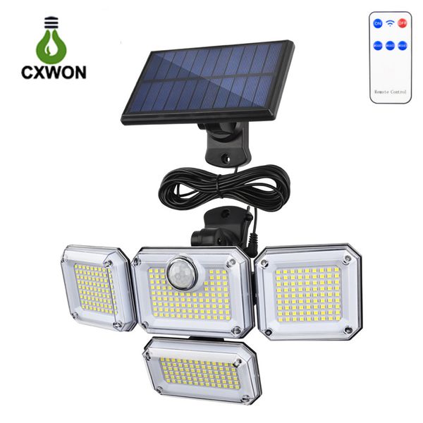 333 led solar wall lights outdoor motion sensor 3 modes separate adjustable head ip65 waterproof with remote control
333 led solar wall lights outdoor motion sensor 3 modes separate adjustable head ip65 waterproof with remote control