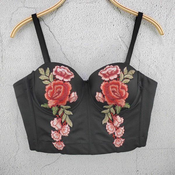 new flower embroidered strapless women's slim fit a small number of people wear suspenders and vests, White
new flower embroidered strapless women's slim fit a small number of people wear suspenders and vests, White