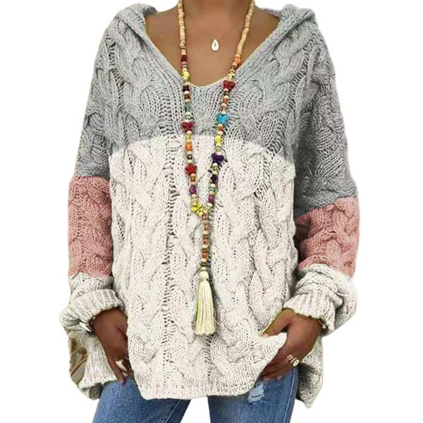 autumn winter women v neck long sleeve loose sweater fashion patchwork thick pullover casual plus size 221206, White;black
autumn winter women v neck long sleeve loose sweater fashion patchwork thick pullover casual plus size 221206, White;black