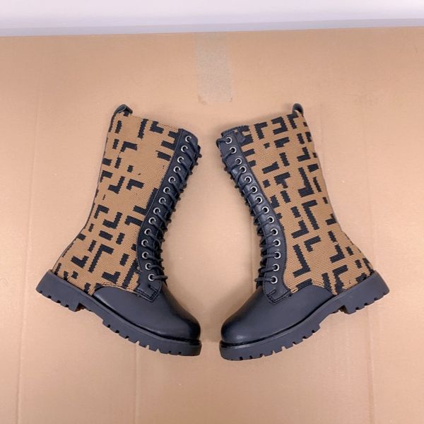 kids children rockoko combat boots designer boys girls knee half knee boot leather lace up students f letter fabric platform winter booties, Black
kids children rockoko combat boots designer boys girls knee half knee boot leather lace up students f letter fabric platform winter booties, Black