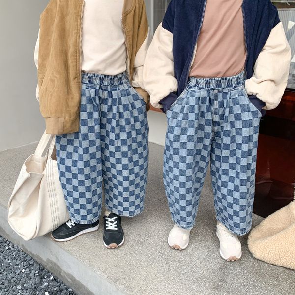 trousers autumn children fashion oversized plaid denim pants boys and girls loose wide leg trousers 221207, Blue
trousers autumn children fashion oversized plaid denim pants boys and girls loose wide leg trousers 221207, Blue