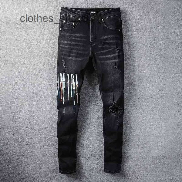 2023 men's jeans designer amirss pants casual hip hop high street out and worn washed splash ink color painting slim fit jeans mens #83, Blue
2023 men's jeans designer amirss pants casual hip hop high street out and worn washed splash ink color painting slim fit jeans mens #83, Blue